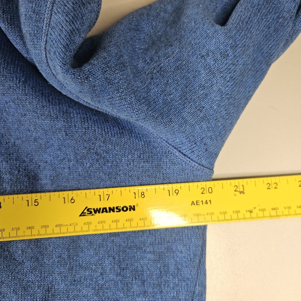 Patagonia Womens Better Sweater Large Fleece Pullover Blue 1/4 Zip - Picture 8 of 11